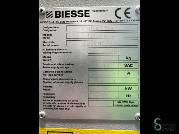 Biesse Selco WN2 HOU10.942 10 18704
